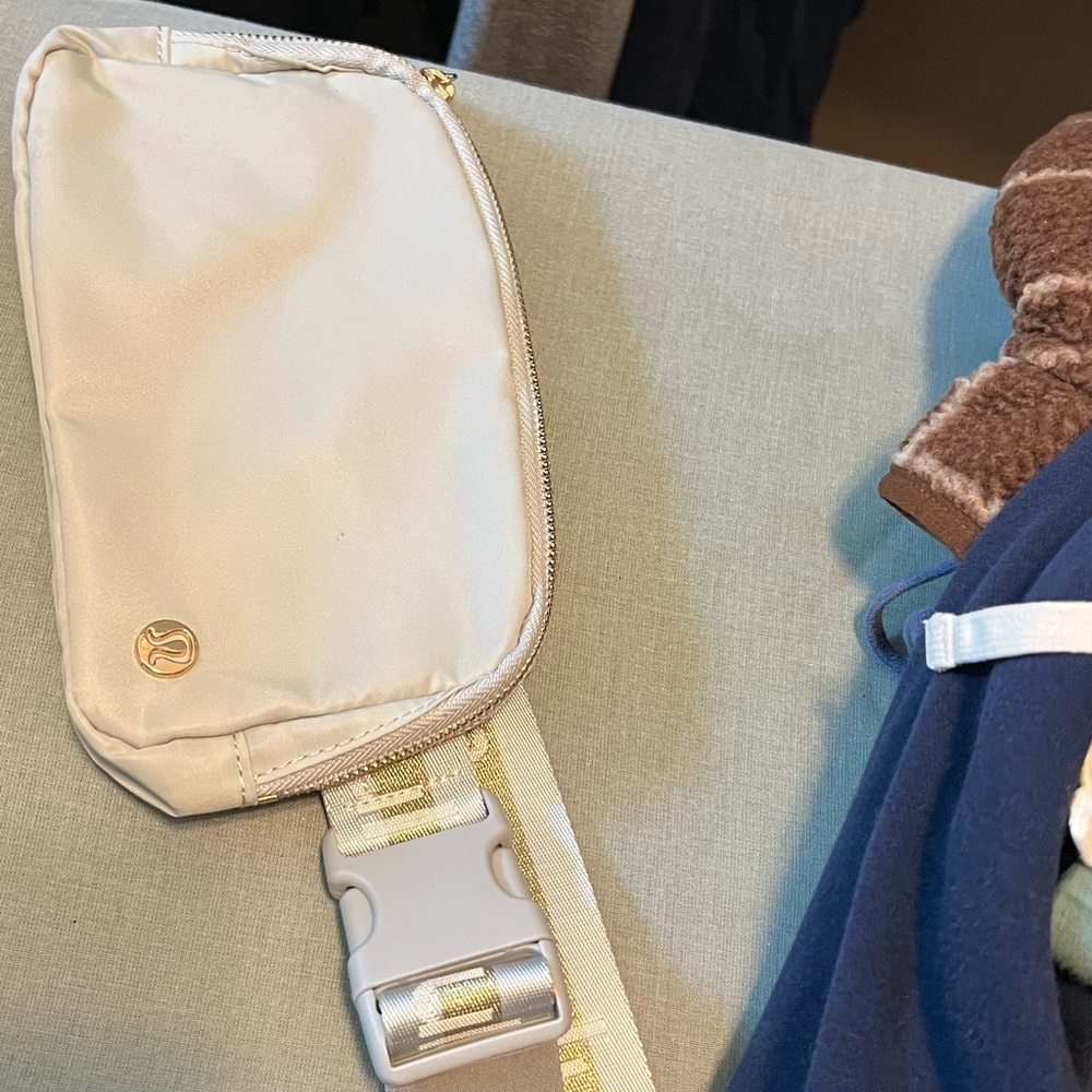 Lululemon Silver Belt Bag